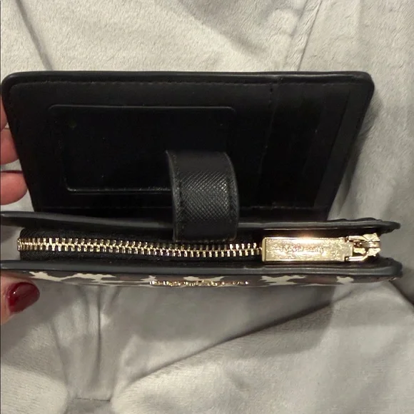 Kate Spade Black and Brown Animal Print Wallet - Picture 4 of 5